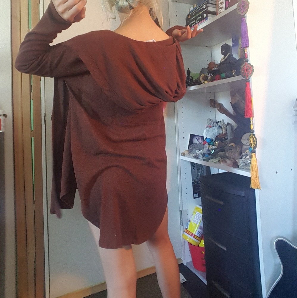 cozy hooded cardigan